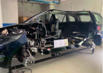 Cut Section of SUV Model